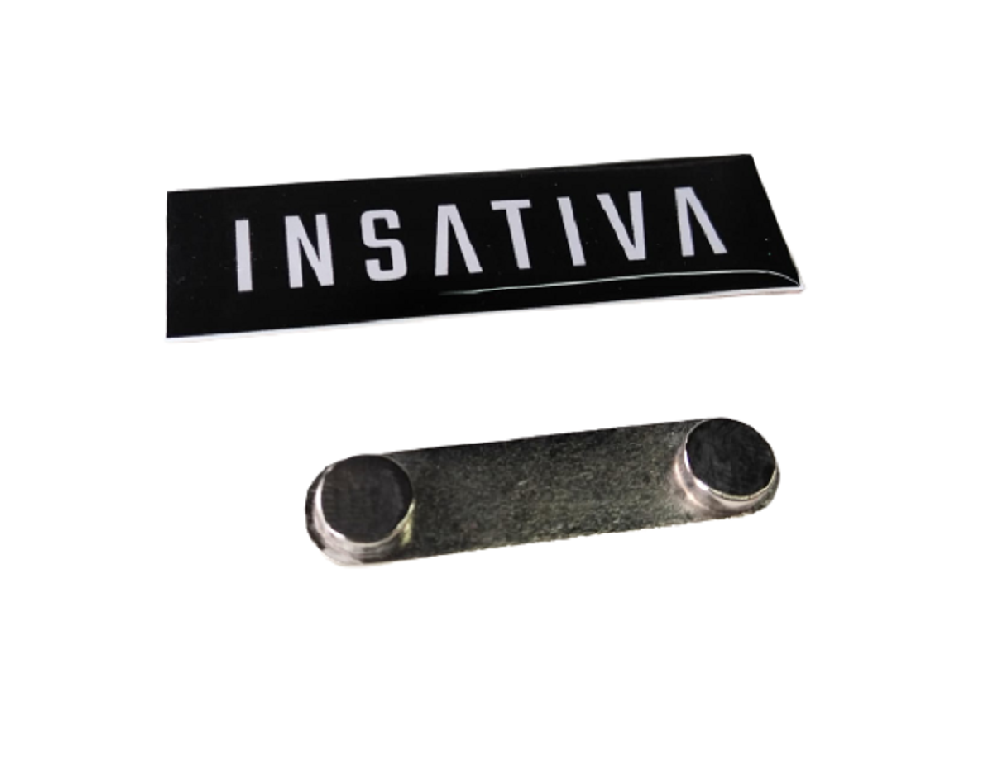 Identificador NameTag Doble Iman 70×20