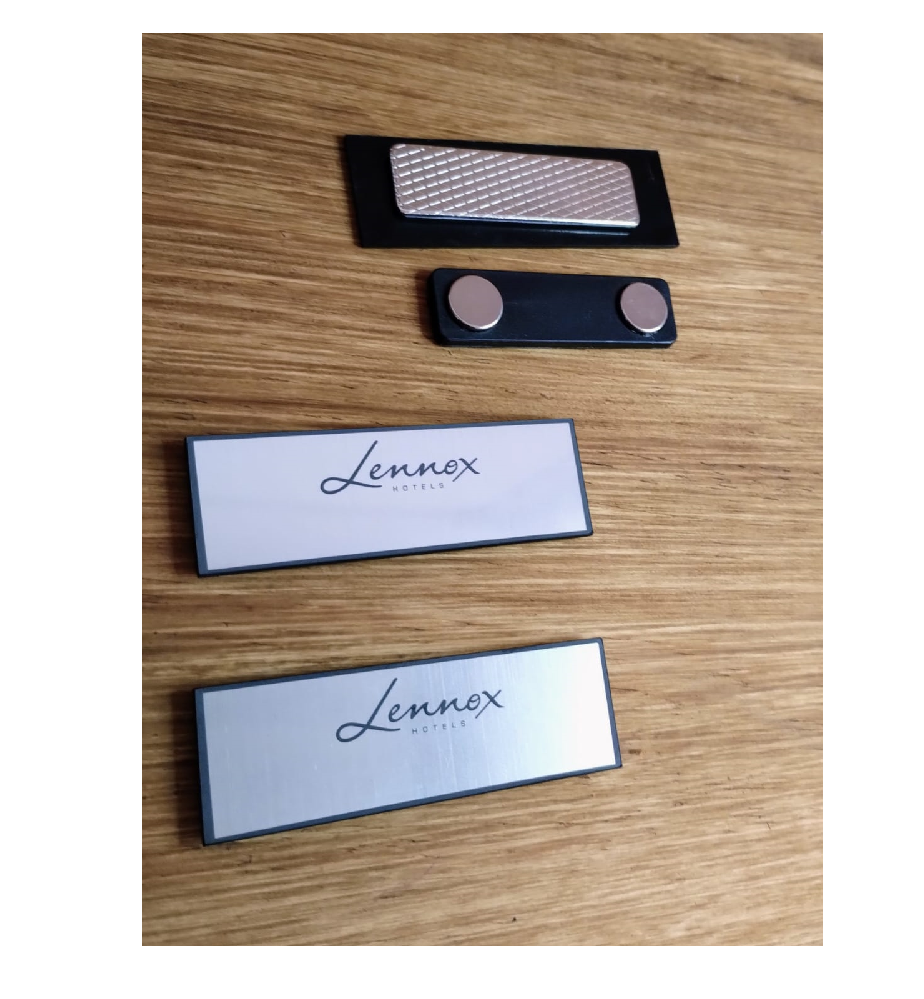 Identificadores Acrilico Grabado Laser C/Iman