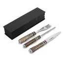 Juego De Cubiertos Premium X3 En Box De Madera