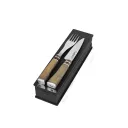 Juego De Cubiertos Premium X2 En Box De Madera