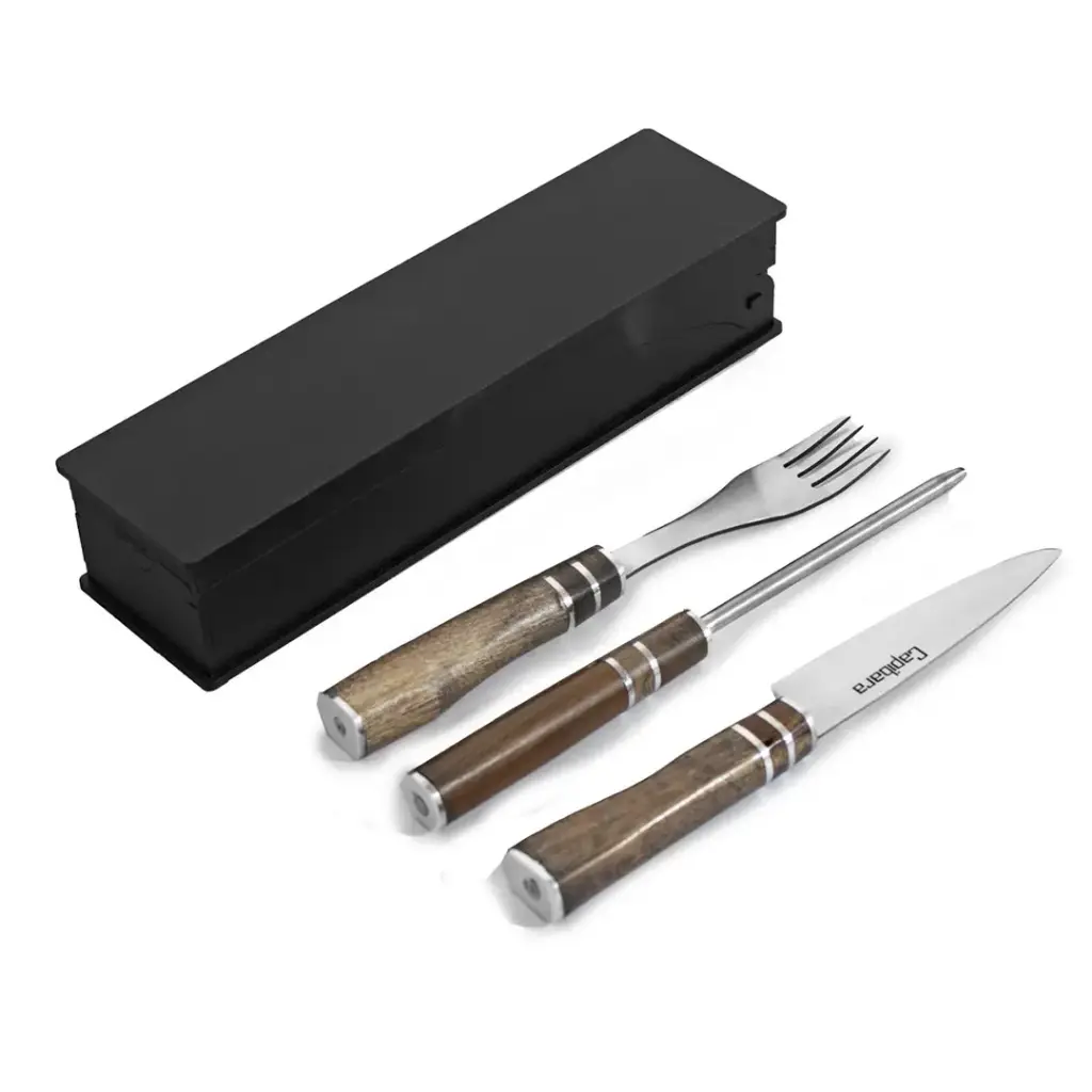 Juego De Cubiertos Premium X3 En Box De Madera